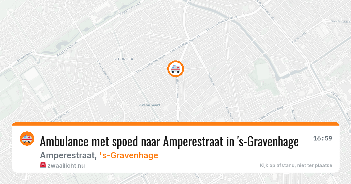 Ambulance met spoed naar Amperestraat in 's-Gravenhage — 31 mei 2026