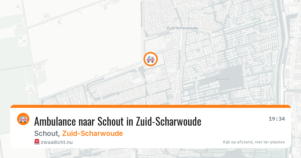 Ambulance naar Schout in Zuid-Scharwoude — 23 mrt 2026