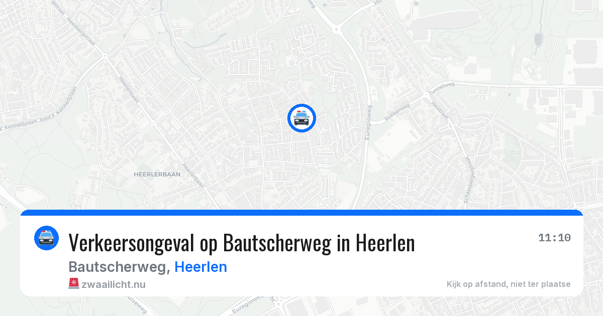 Verkeersongeval op Bautscherweg in Heerlen — 17 apr 2026