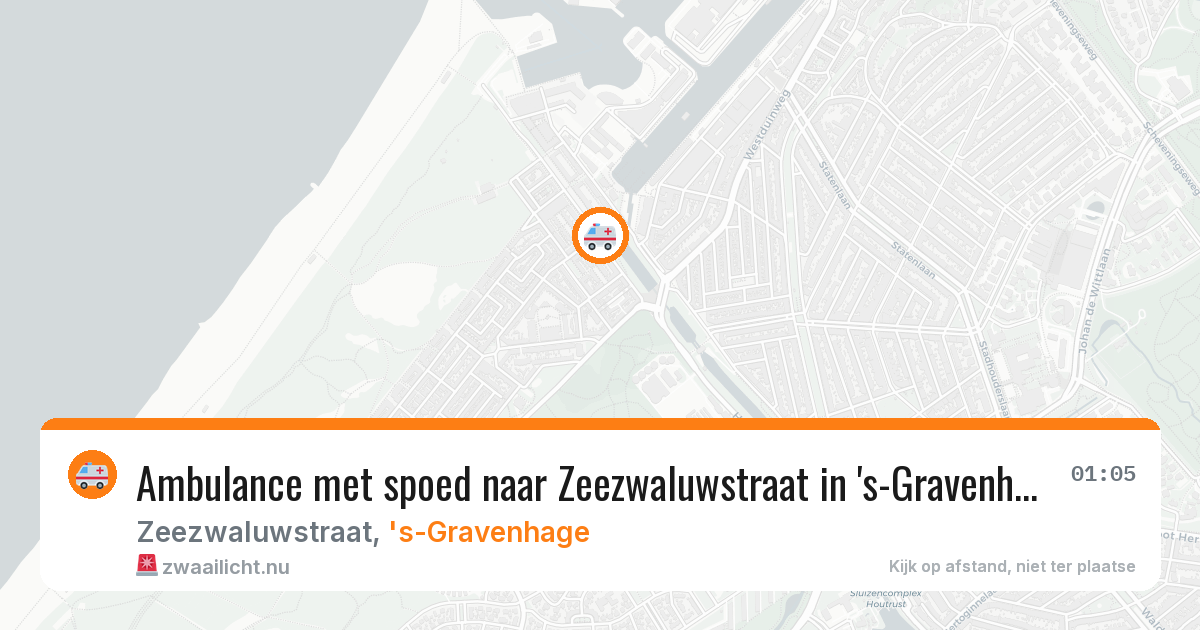 Ambulance met spoed naar Zeezwaluwstraat in 's-Gravenhage — 10 jul 2026