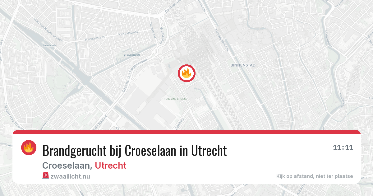 Brandgerucht bij Croeselaan in Utrecht — 19 mei 2026