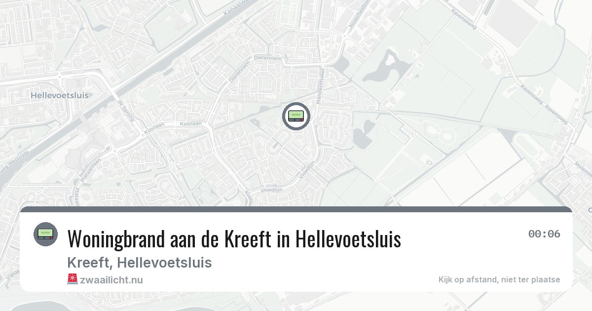 Woningbrand aan de Kreeft in Hellevoetsluis — 27 mei 2026