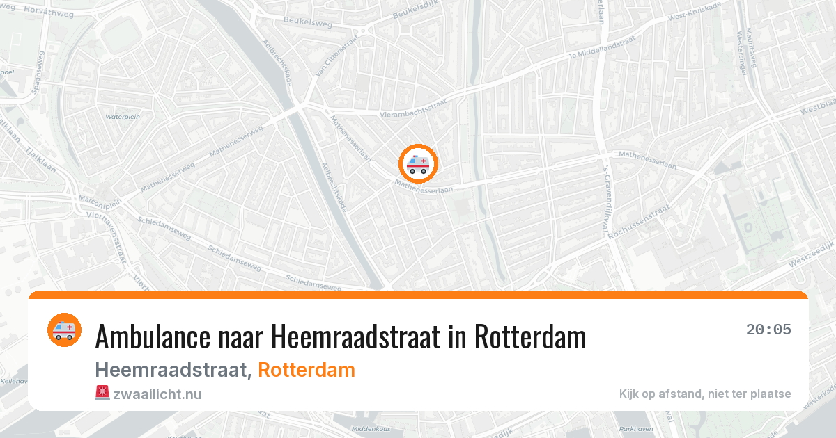 Ambulance naar Heemraadstraat in Rotterdam — 17 mei 2026