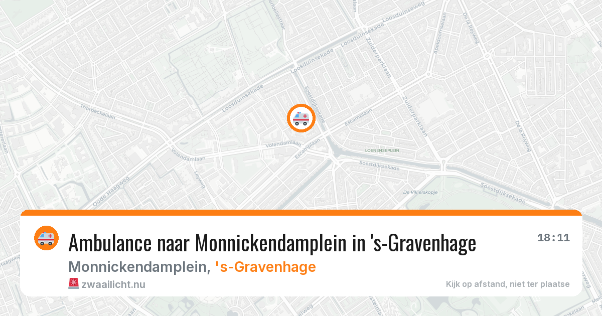 Ambulance naar Monnickendamplein in 's-Gravenhage — 17 jul 2026