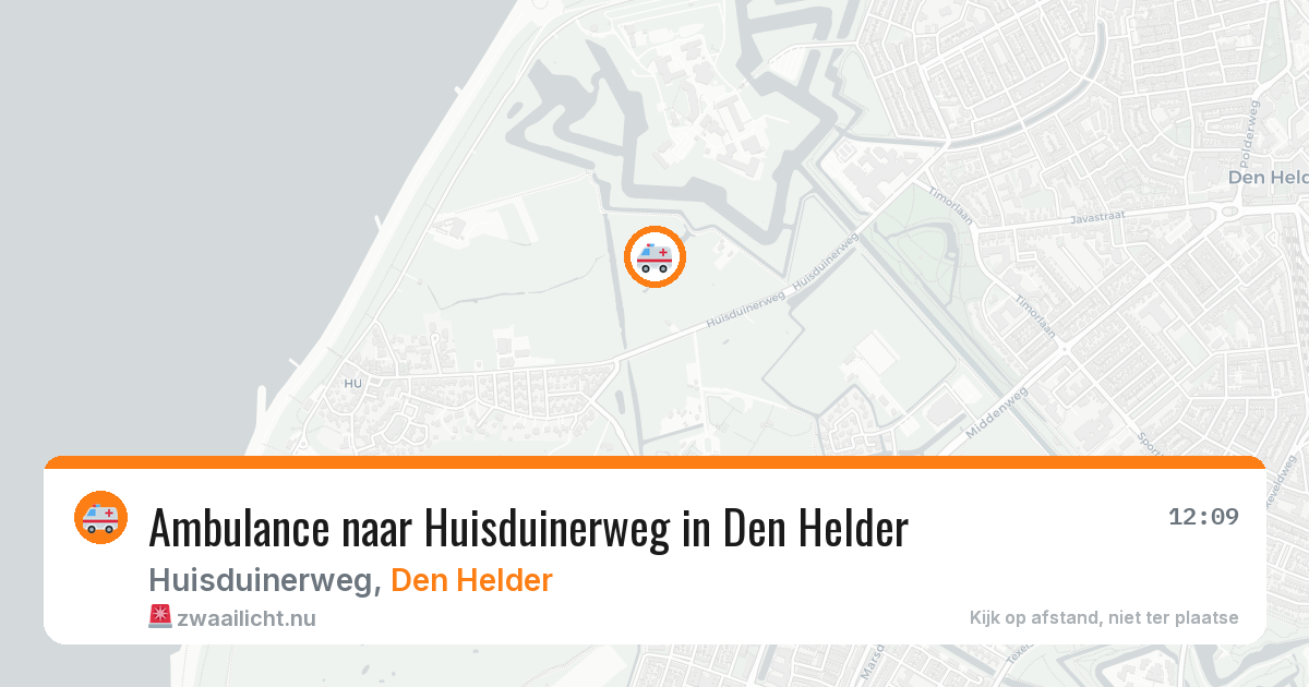Ambulance naar Huisduinerweg in Den Helder — 10 apr 2026