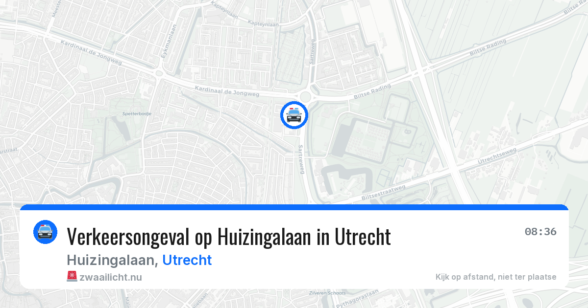 Verkeersongeval op Huizingalaan in Utrecht — 13 jul 2026