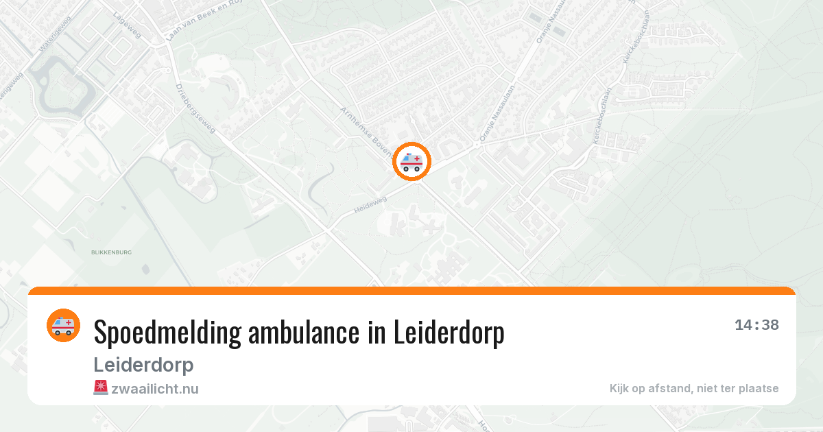 Spoedmelding ambulance in Leiderdorp — 21 jan 2026
