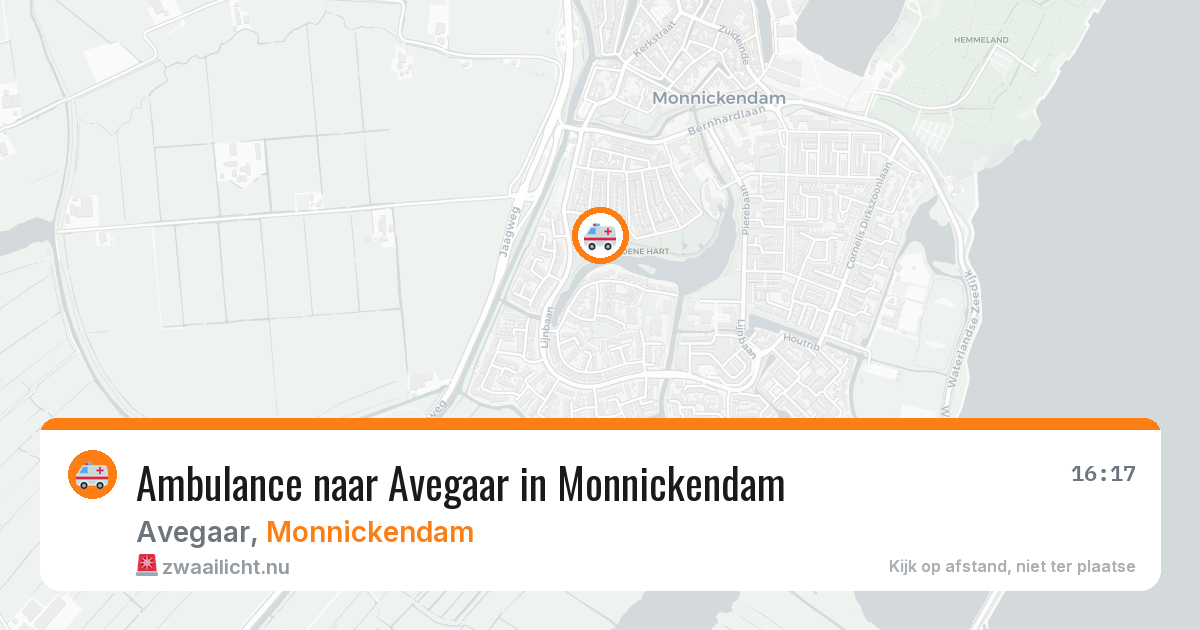 Ambulance naar Avegaar in Monnickendam — 31 mrt 2026