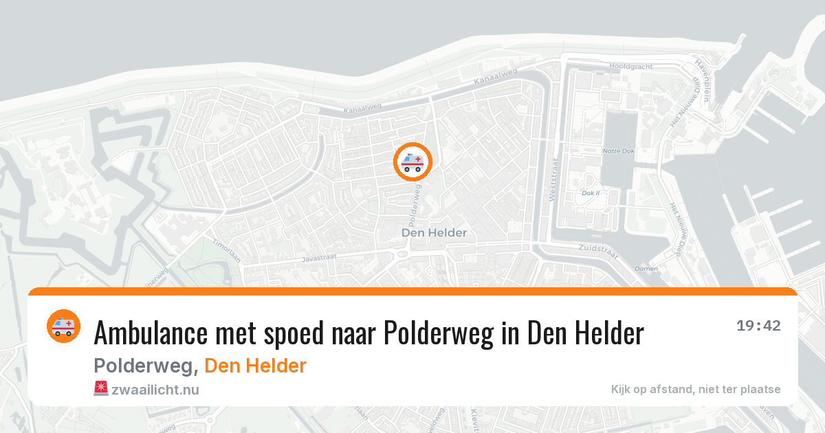 Ambulance met spoed naar Polderweg in Den Helder — 19 jan 2026