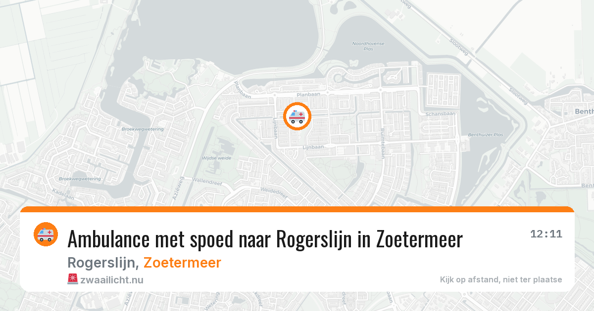 Ambulance met spoed naar Rogerslijn in Zoetermeer — 24 jul 2026