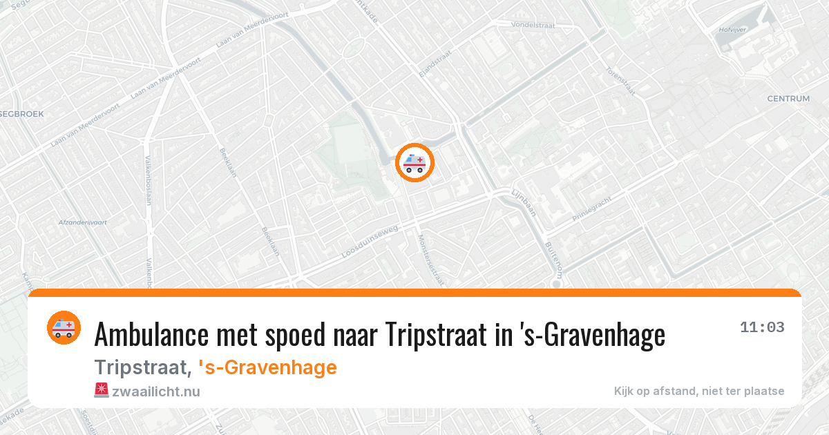 Ambulance met spoed naar Tripstraat in 's-Gravenhage — 21 jul 2026