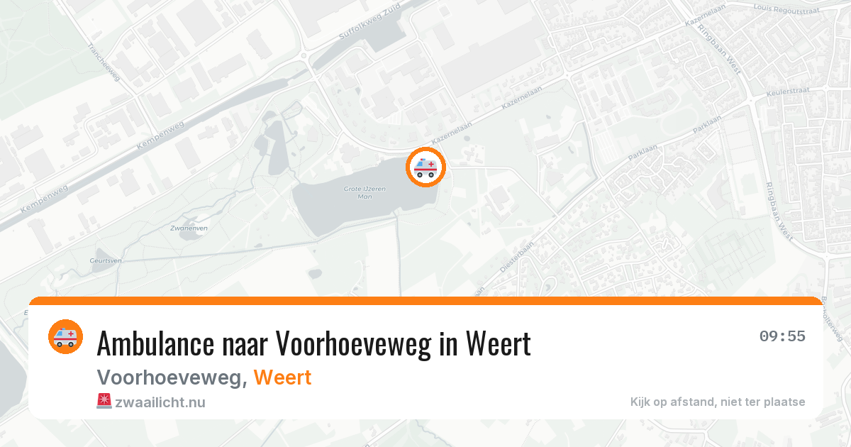 Ambulance naar Voorhoeveweg in Weert — 23 jul 2026