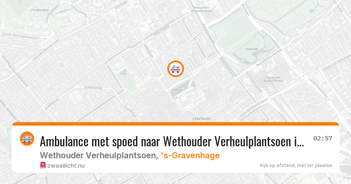 Ambulance met spoed naar Wethouder Verheulplantsoen in 's-Gravenhage — 17 jan 2026