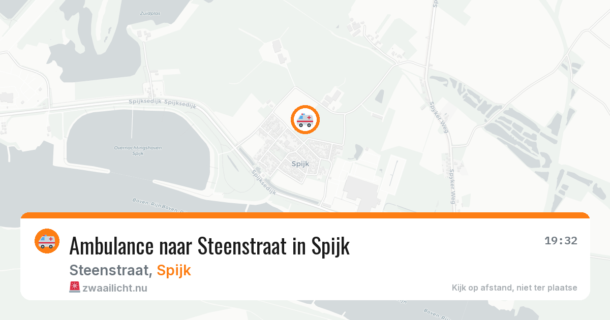 Ambulance naar Steenstraat in Spijk — 22 mrt 2026