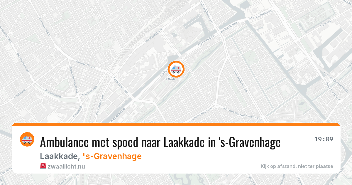 Ambulance met spoed naar Laakkade in 's-Gravenhage — 13 jul 2026