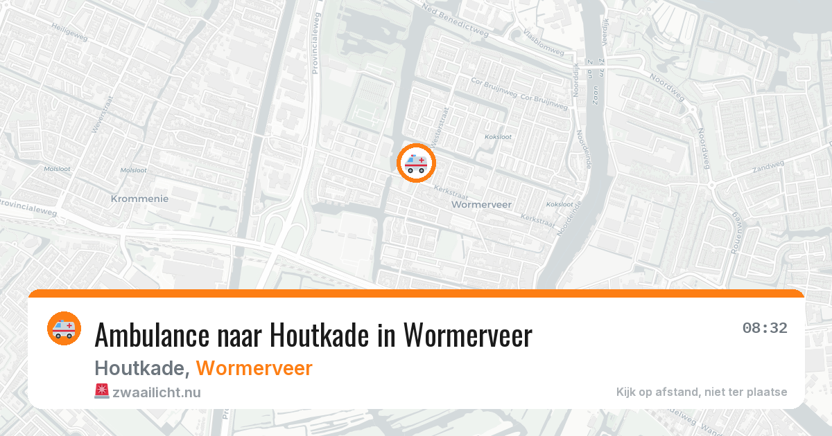 Ambulance naar Houtkade in Wormerveer — 23 jul 2026