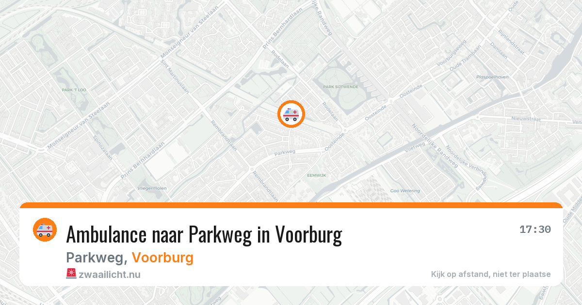 Ambulance naar Parkweg in Voorburg — 13 jul 2026