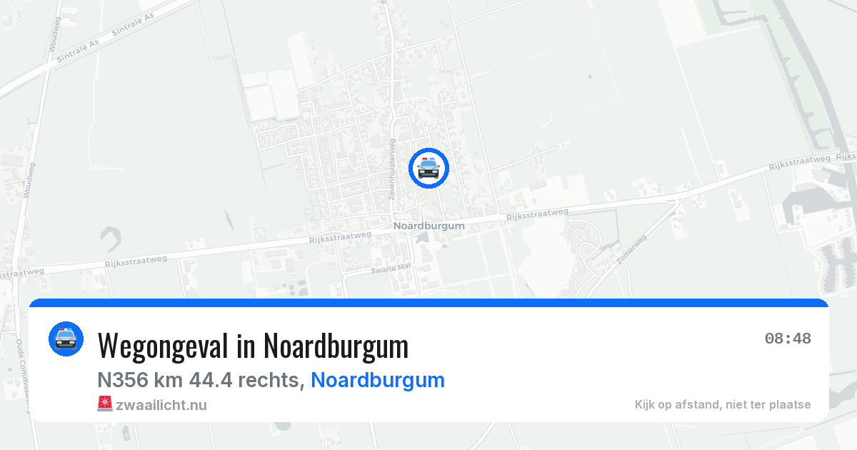 Wegongeval in Noardburgum — 6 mei 2026