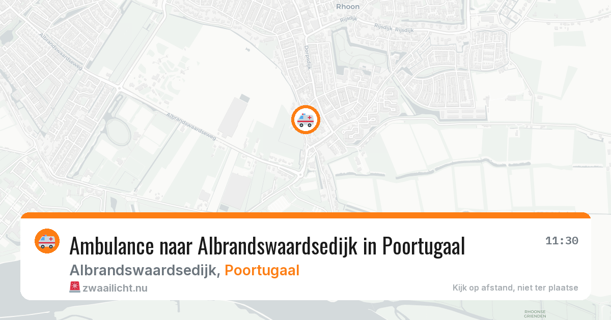 Ambulance naar Albrandswaardsedijk in Poortugaal — 19 mrt 2026