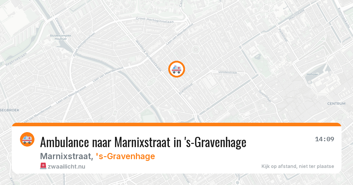 Ambulance naar Marnixstraat in 's-Gravenhage — 27 mei 2026