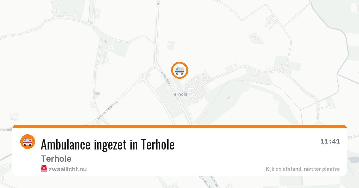 Ambulance ingezet in Terhole — 7 mei 2026