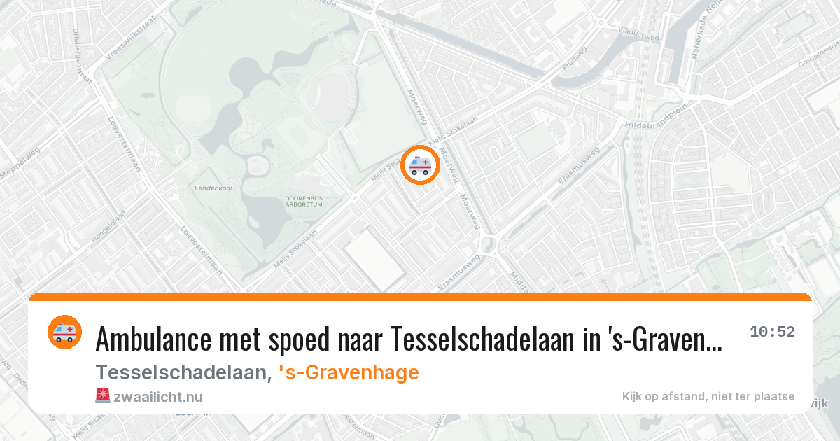 Ambulance met spoed naar Tesselschadelaan in 's-Gravenhage — 11 mei 2026