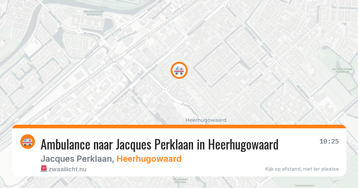 Ambulance naar Jacques Perklaan in Heerhugowaard — 11 jul 2026