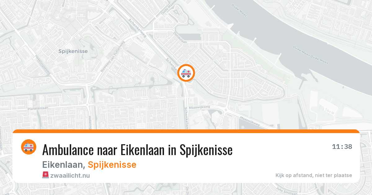 Ambulance naar Eikenlaan in Spijkenisse — 21 mei 2026