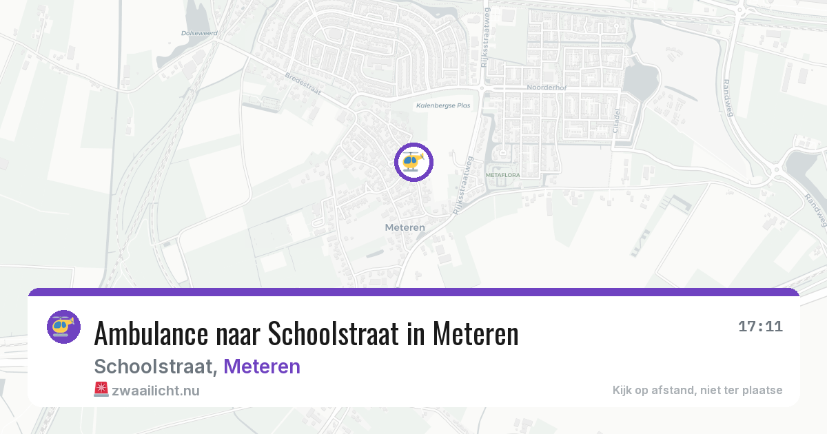 Ambulance naar Schoolstraat in Meteren — 8 jun 2026