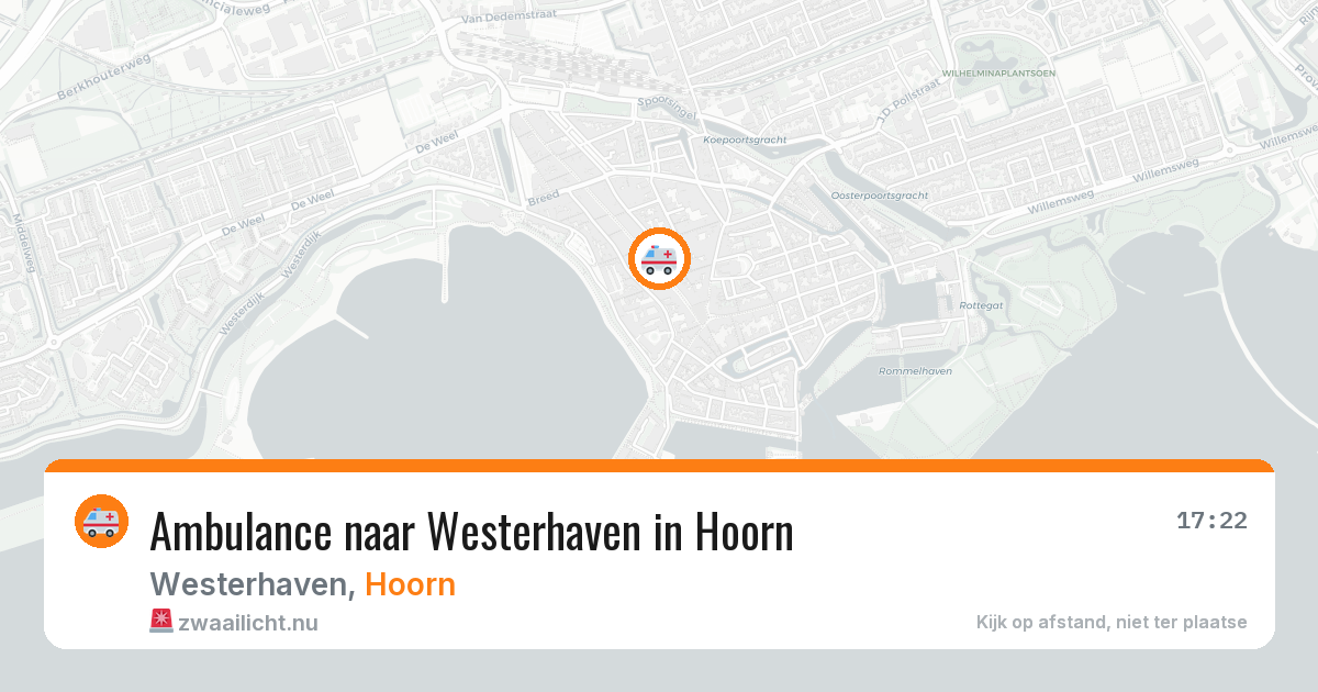 Ambulance naar Westerhaven in Hoorn — 12 jul 2026