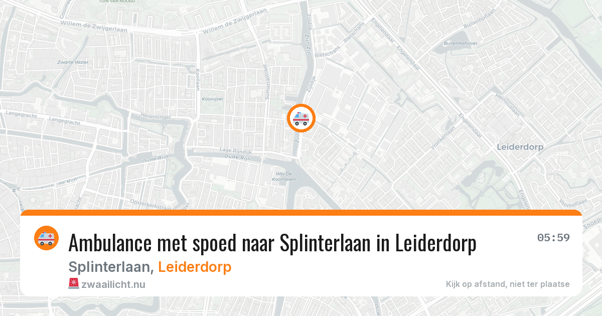 Ambulance met spoed naar Splinterlaan in Leiderdorp — 12 mei 2026