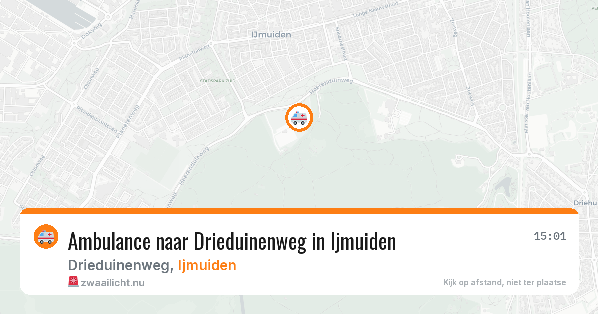Ambulance naar Drieduinenweg in Ijmuiden — 22 mei 2026