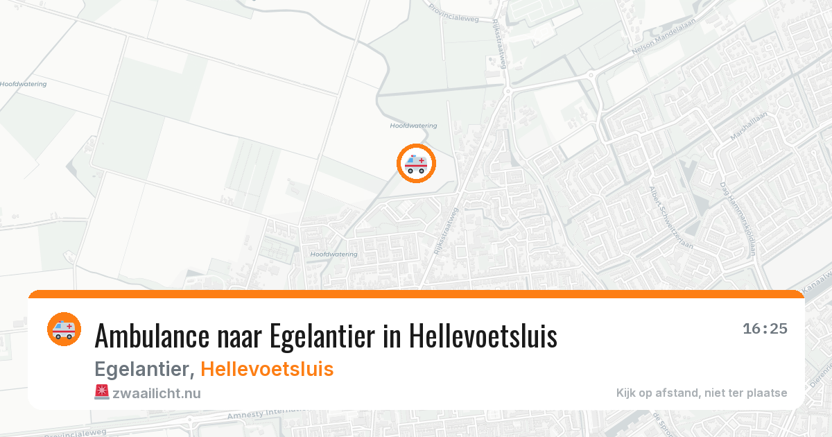 Ambulance naar Egelantier in Hellevoetsluis — 21 mei 2026