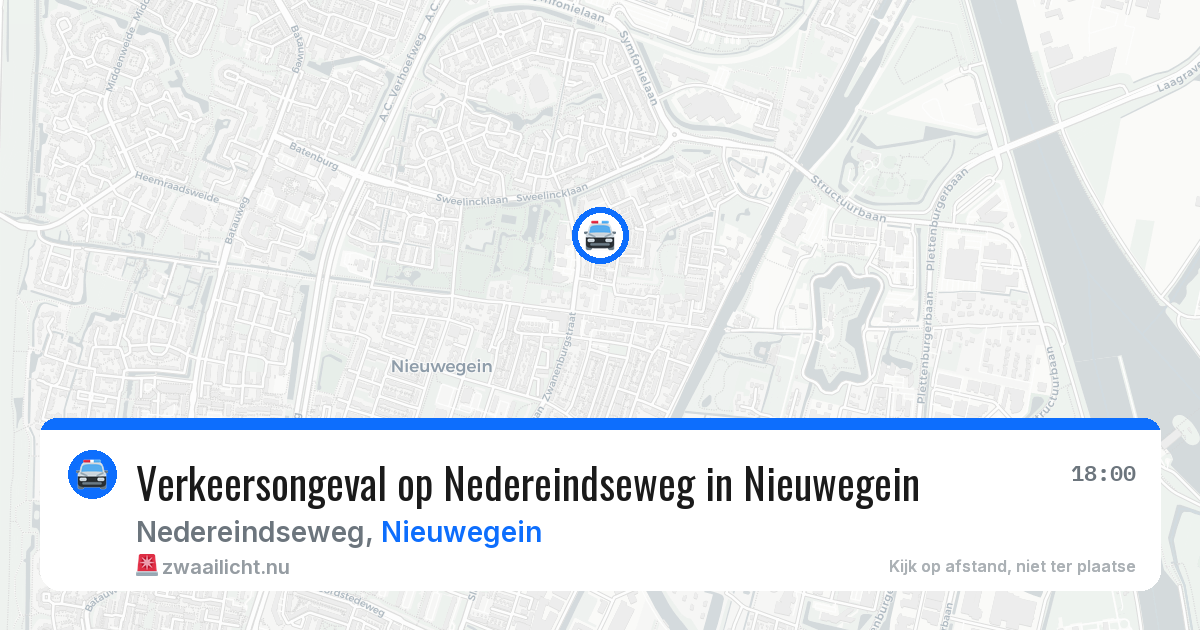 Verkeersongeval op Nedereindseweg in Nieuwegein — 24 mrt 2026