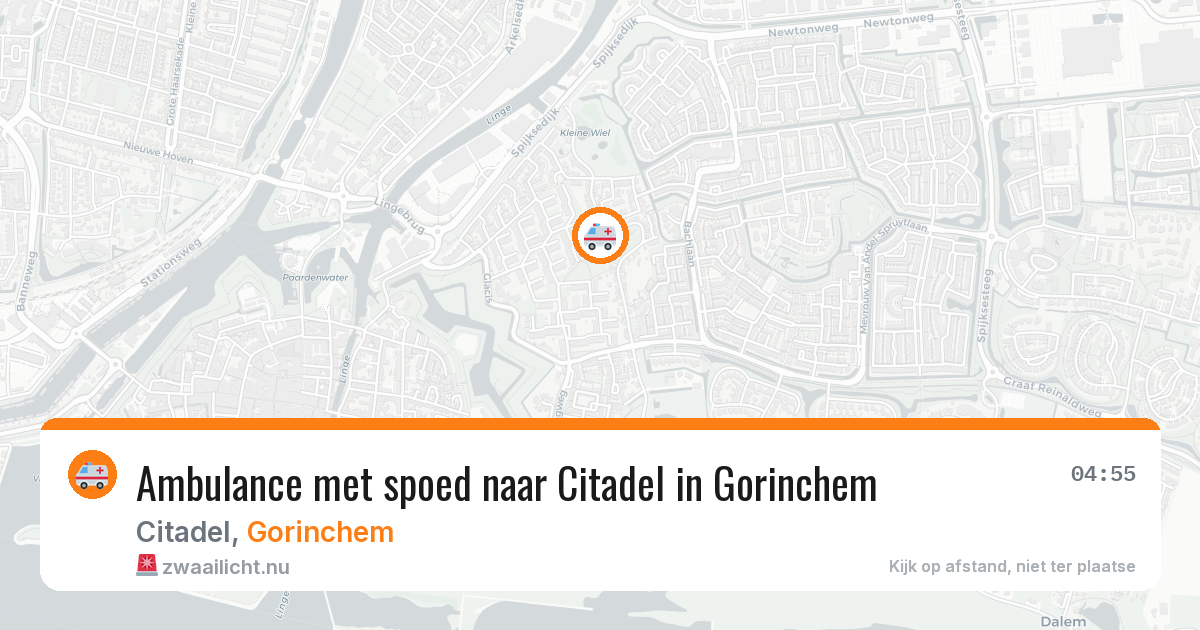 Ambulance met spoed naar Citadel in Gorinchem — 17 apr 2026