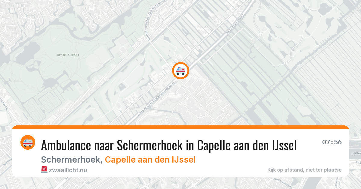 Ambulance naar Schermerhoek in Capelle aan den IJssel — 2 mrt 2026