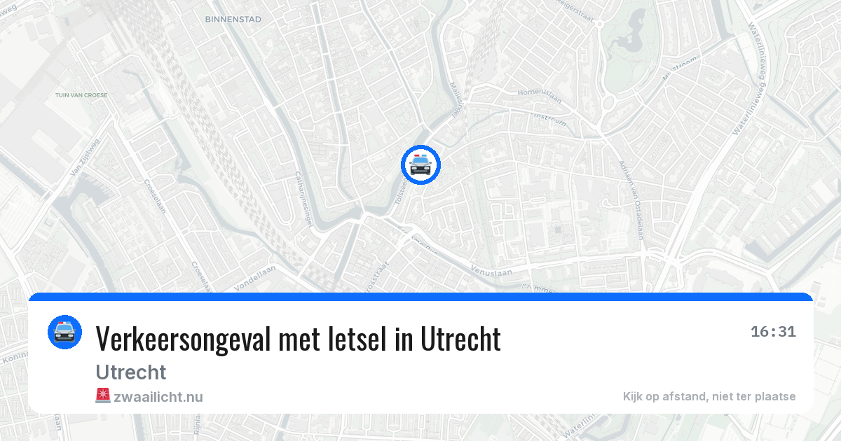 Verkeersongeval met letsel in Utrecht — 9 mei 2026