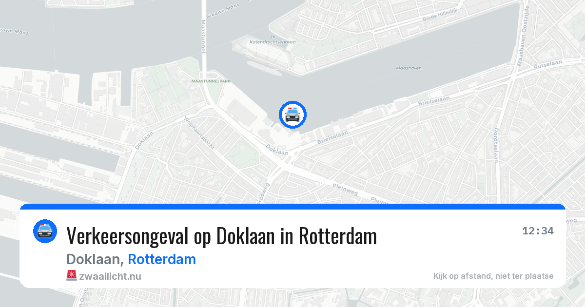 Verkeersongeval op Doklaan in Rotterdam — 26 mei 2026