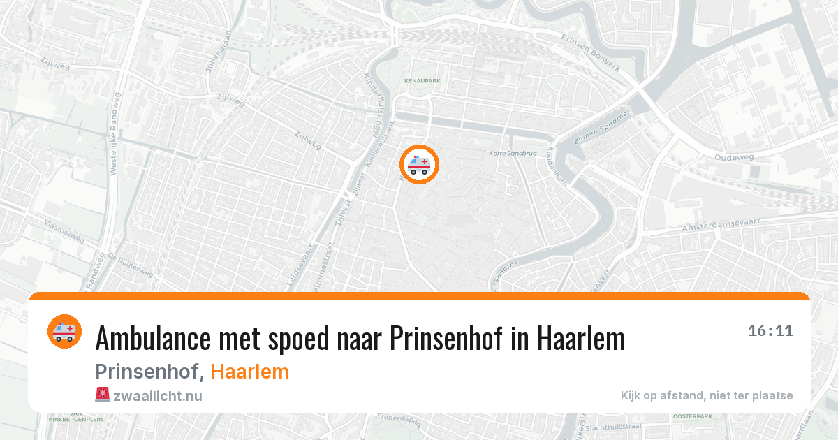 Ambulance met spoed naar Prinsenhof in Haarlem — 26 mei 2026