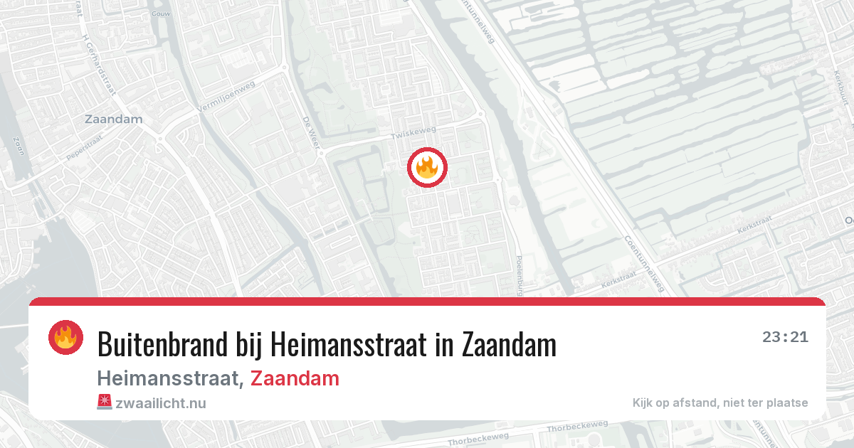 Buitenbrand bij Heimansstraat in Zaandam — 5 jun 2026