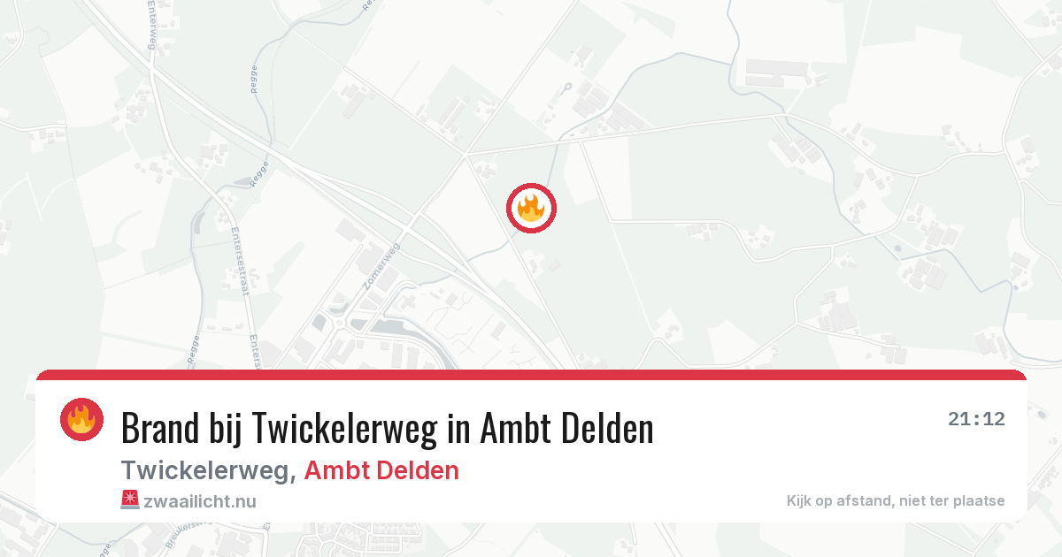 Brand bij Twickelerweg in Ambt Delden — 14 jul 2026