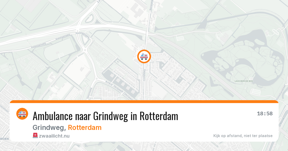 Ambulance naar Grindweg in Rotterdam — 14 mrt 2026