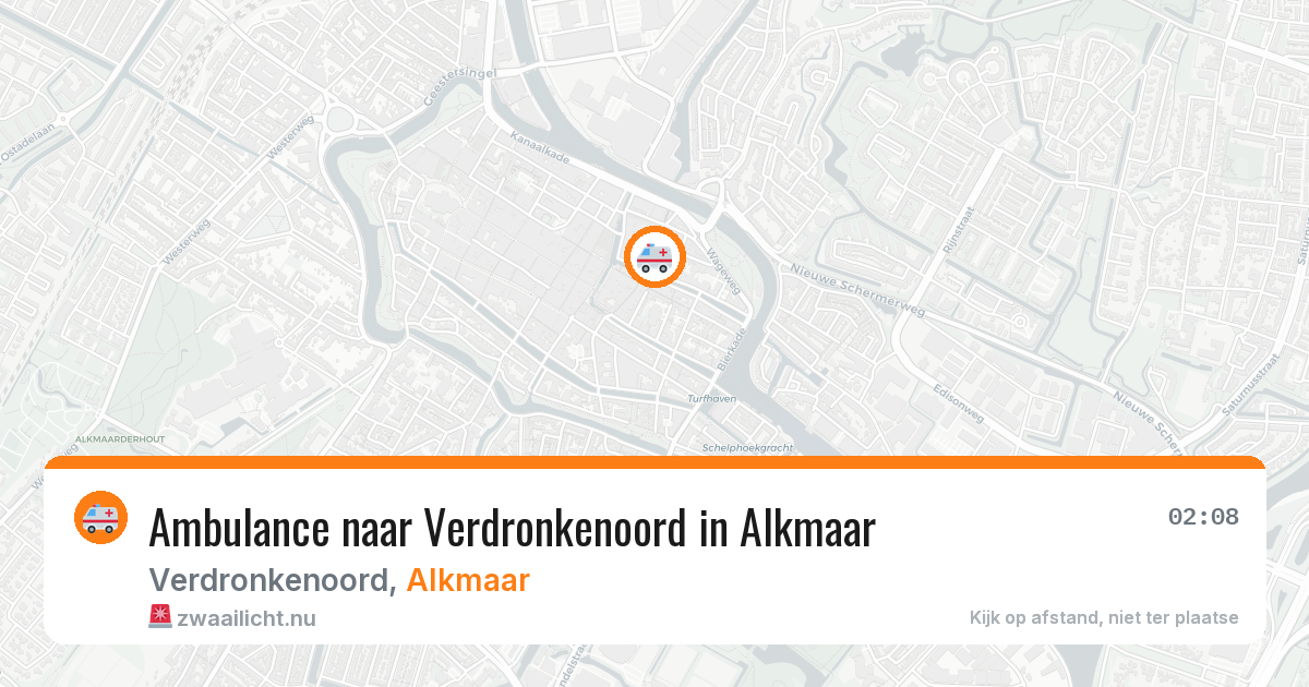 Ambulance naar Verdronkenoord in Alkmaar — 27 jul 2026