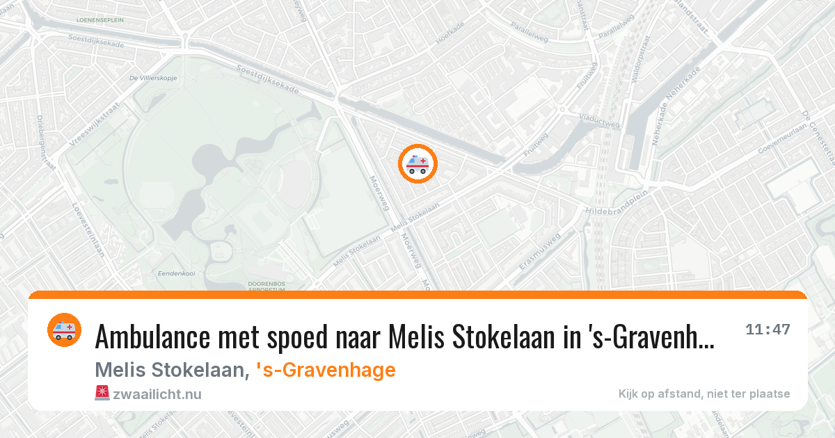 Ambulance met spoed naar Melis Stokelaan in 's-Gravenhage — 12 jul 2026