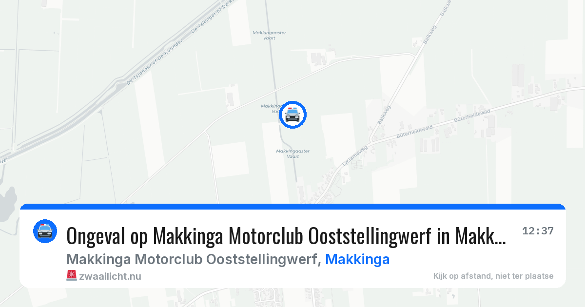 Ongeval op Makkinga Motorclub Ooststellingwerf in Makkinga — 31 mei 2026