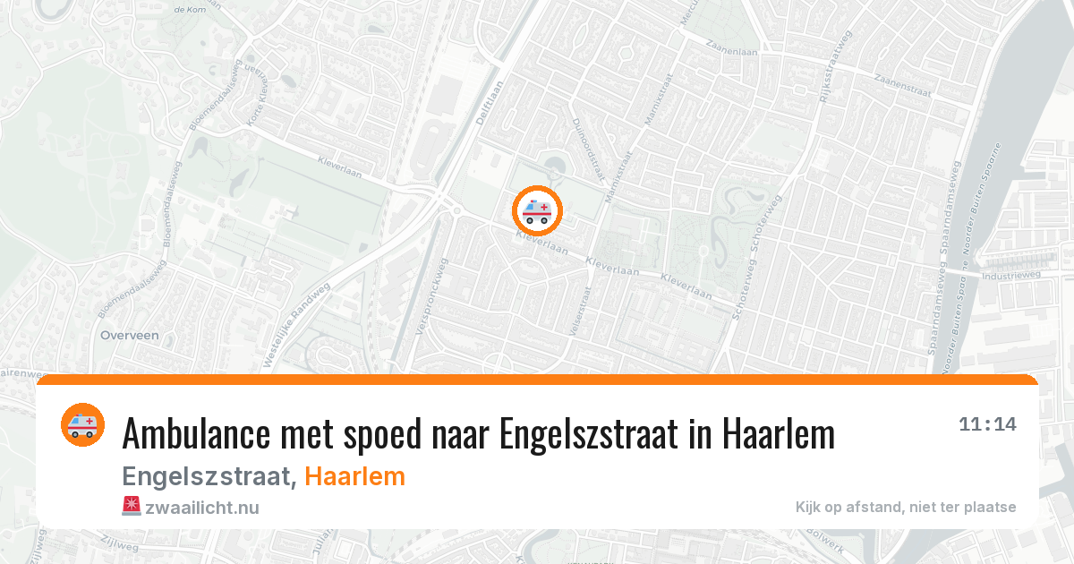 Ambulance met spoed naar Engelszstraat in Haarlem — 13 jul 2026
