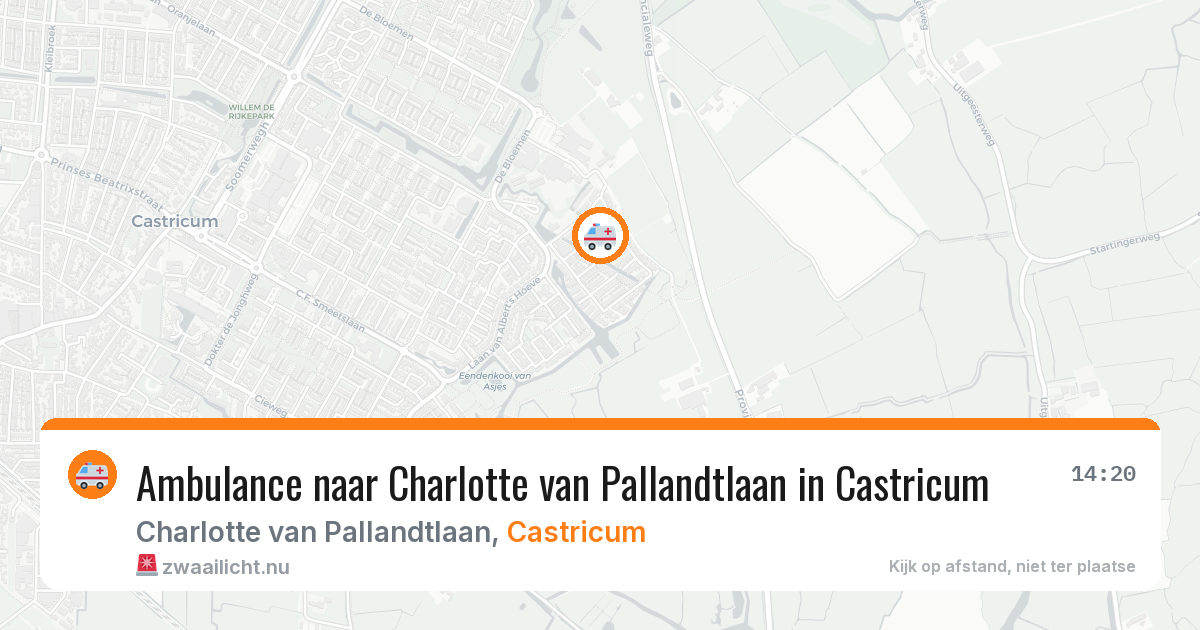 Ambulance naar Charlotte van Pallandtlaan in Castricum — 19 jul 2026
