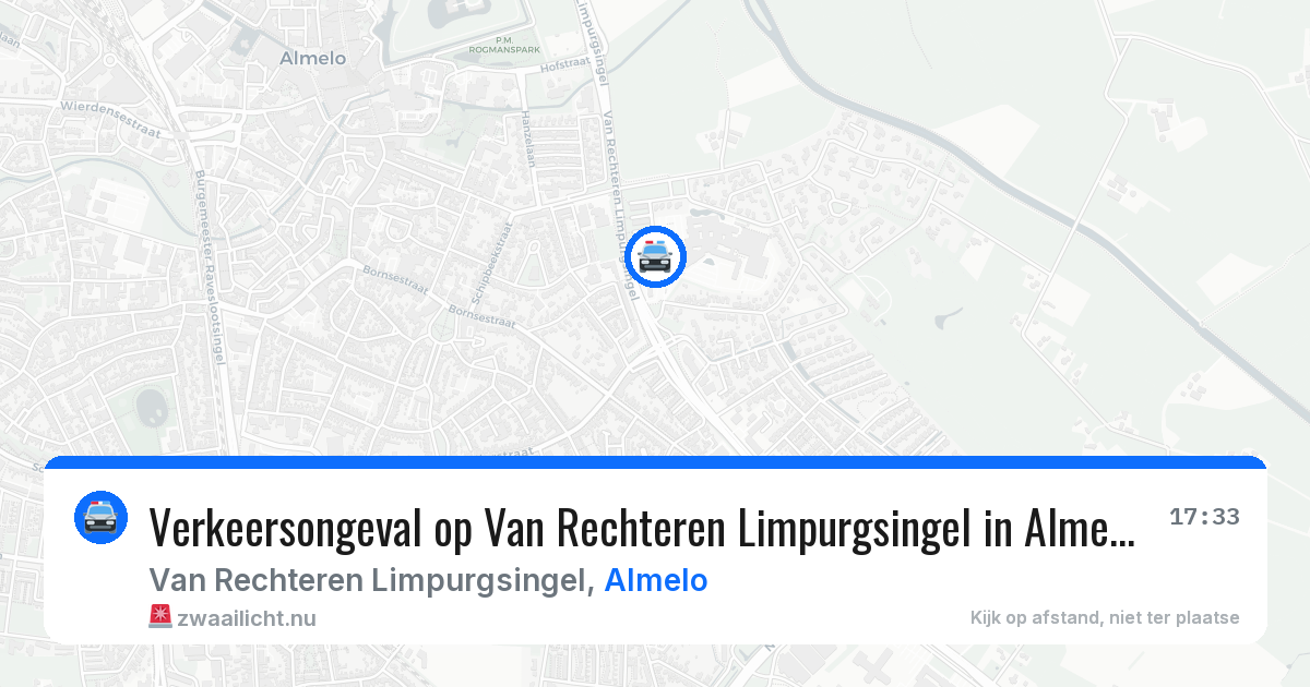 Verkeersongeval op Van Rechteren Limpurgsingel in Almelo — 14 apr 2026