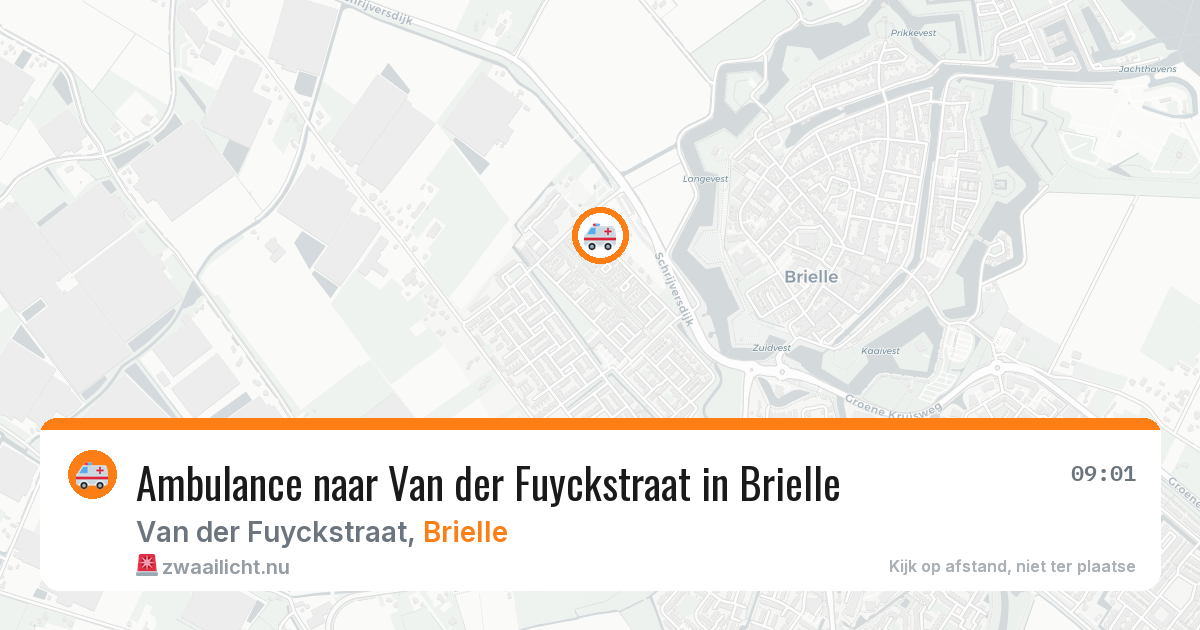 Ambulance naar Van der Fuyckstraat in Brielle — 13 mei 2026