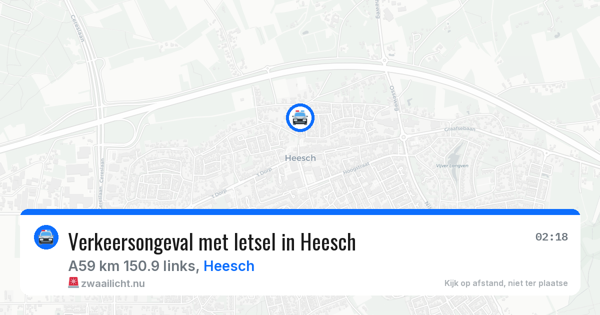 Verkeersongeval met letsel in Heesch — 3 apr 2026